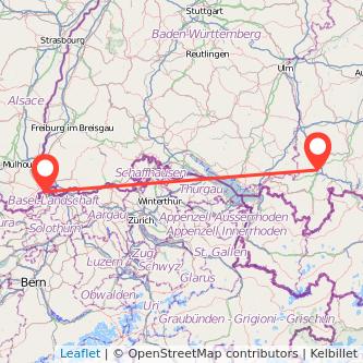 Basel Kempten Mitfahrgelegenheit Karte