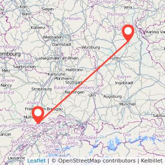 Basel Bayreuth Mitfahrgelegenheit Karte