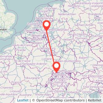 Basel Venlo Mitfahrgelegenheit Karte