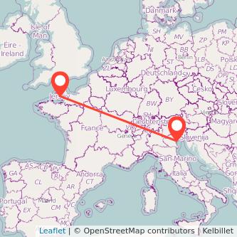 Jersey Venice flight map