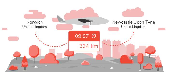 Flights Norwich Newcastle upon Tyne